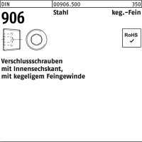 Verschlu&szlig;schraube DIN 906 Innen-6kt M18x 1,5 Stahl...