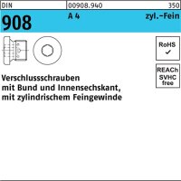 Verschlu&szlig;schraube DIN 908 Bund/Innen-6kt M30x 1,5 A...