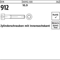 Zylinderschraube DIN 912 Innen-6kt M10x 400 10.9 50...
