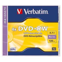 Verbatim DVD+RW 43229 4x 4,7GB 120Min. Juwelcase 5 St./Pack.