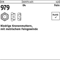 Kronenmutter DIN 979 niedrig M16x1,5 Automatenstahl 50...