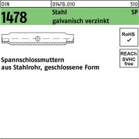 Spannschlossmutter DIN 1478 geschlossen SP M12 Stahl 3.6...