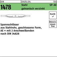 Spannschloss DIN 1478 geschlossen SP-AE M8 Stahl 3.6 galv.verz. 1St&uuml;ck