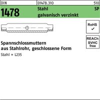 Spannschlossmutter DIN 1478 &Uuml;Z geschlossen SP M10 Stahl 3.6 galv.verz. 1St.