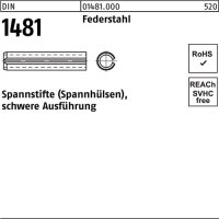Spannstift DIN 1481 1,5x 14 Federstahl schwere Ausf&uuml;hrung 1000 St&uuml;ck