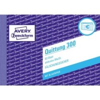 Avery Zweckform Quittung 300 DIN A6 quer 50Blatt