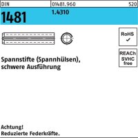 Spannstift DIN 1481 6x 14 1.4310 schwere Ausf&uuml;hrung...