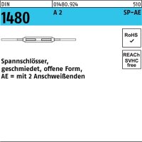 Spannschloss DIN 1480 offen 2Anschwei&szlig;enden SP-AE M12 A 2 1 St&uuml;ck