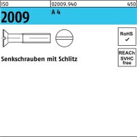 Senkschraube ISO 2009 Schlitz M16x 70 A 4 25 St&uuml;ck