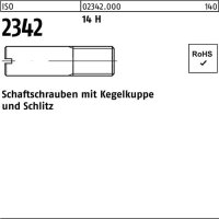 Schaftschraube ISO 2342 Kegelkuppe/Schlitz M4x 10 14 H...