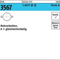 Rohrschelle DIN 3567 gleichschenkelig A 89/NW 80 A 5 1...