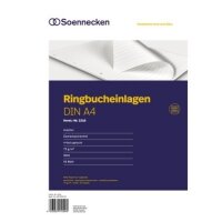 Soennecken Ringbucheinlage 2316 DIN A4 70g liniert 50...