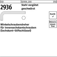 Winkelschraubendreher ISO 2936 Innen-6kt SW 3 Stahl...