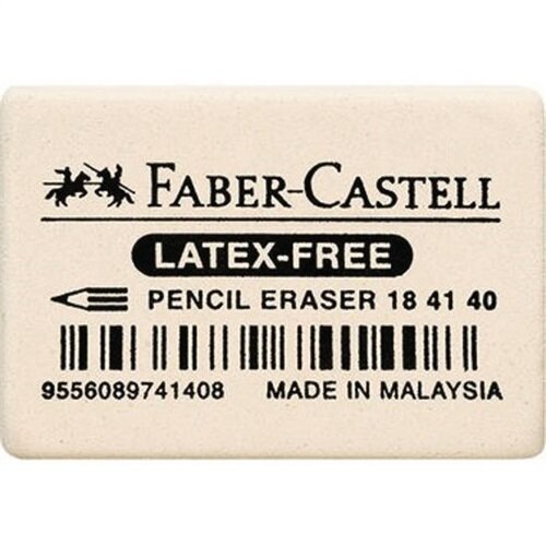 Faber-Castell Radierer 184140 Kautschuk wei&szlig;