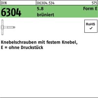 Knebelschraube DIN 6304 festem Knebel EM 6x 40 5.8...