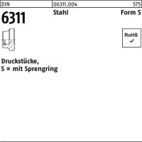 Druckst&uuml;ck DIN 6311 Sprengring S 20 M10 Stahl 10...