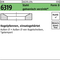 Kegelpfanne DIN 6319 FormD D 23,2x36x 7,5 Stahl...
