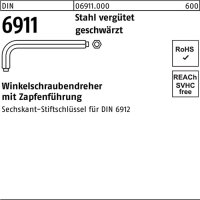 Winkelschraubendreher DIN 6911 6-kt Zapfen SW 6 M8 Stahl...