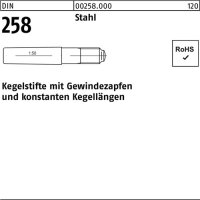 Kegelstift DIN 258 Gewindezapfen 20x 190 Stahl 1 St&uuml;ck