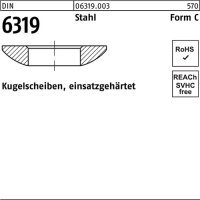 Kugelscheibe DIN 6319 FormC C 6,4x12x2,3 Stahl...