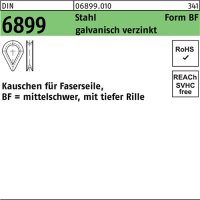 Kauschen DIN 6899 BF 5/RW 6 Stahl galv.verz. 100 St&uuml;ck