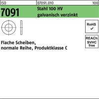 Unterlegscheibe ISO 7091 5 Stahl 100 HV galv.verz. 100...