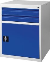 Schubladenschrank BK 600 H800xB600xT600mm grau/blau 2...