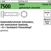 Gewindefurchendeschraube DIN 7500 6-ktflanschkopf DM 6x10...