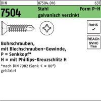 Bohrschraube DIN 7504 SEKO PH P 3,5x19-H Stahl galv.verz....