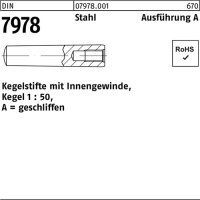 Kegelstift DIN 7978/ISO 8736 Innengewinde A 8x 26 Stahl...