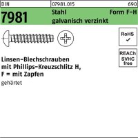 Blechschraube DIN 7981 LIKO PH F 2,9x13-H Stahl...