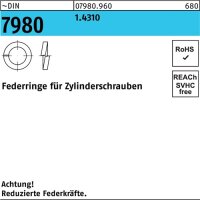 Federring DIN 7980 f.Zylinderschrauben 3 1.4310 100...