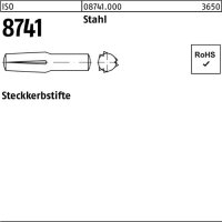 Steckkerbstift ISO 8741 3x 8 Stahl 2000 St&uuml;ck