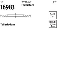 Tellerfeder EN 16983 8x 3,2x0,3 Federstahl 200 St&uuml;ck