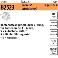 Befestigungsbinder R 82523 Edgecl. 4,6x200/45 PA66HS sw...