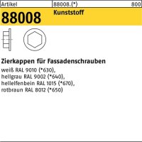 Zierkappe R 88008 F. SW 3/8 Ku. wei&szlig; 200 St&uuml;ck