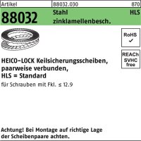 Keilsicherungsscheibe R 88032 HLS- 3 Stahl zinklamellenb....