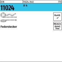 Federstecker DIN 11024 7/34,1-45 A 4 10 St&uuml;ck
