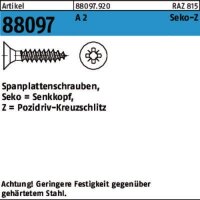 Spanplattenschraube ART 88097 A 2 4,5x 45-Z Senkkopf A 2 S