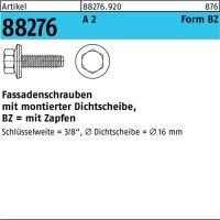 Fassadenschraube R 88276 Dichtscheibe/Zapfen BZ 6,3x 19 A 2 500 St&uuml;ck