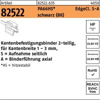 Befestigungsbinder R 82522 Edgeclip 4,6x150/31 PA66HS sw...