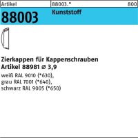 Zierkappe R 88003 f.Kappenschr. F. 3,9 Ku. grau 1000...