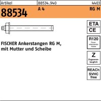 Ankerstange R 88534 Mutter/Scheibe RG M16x 190 A 4 10 St&uuml;ck FISCHER