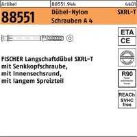 Langschaftd&uuml;bel R 88551 SXRL 10x230 T Schrauben A 4/D&uuml;bel-Nylon 50St&uuml;ck FISCHER