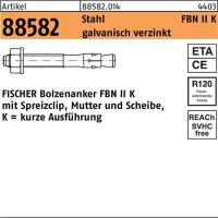 Bolzenanker R 88582 FBN II 8/5K Stahl galv.verz. 50 St&uuml;ck FISCHER