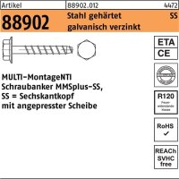 Schraubanker R 88902 MMSplus-SS 6x50/5/15 Stahl geh&auml;rtet galv.verz. 100St. HECO