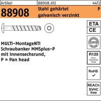 Schraubanker R 88908 MMSplus-P 6x60/15/25 T30 Stahl galv.verz. 100St. HECO