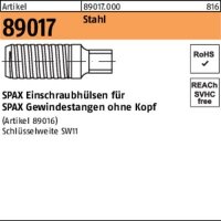 Einschraubh&uuml;lse R 89017 f.Gewindestangen Stahl 1...