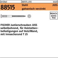 Justierschraube R 88515 JUSS 6x145/T25 Stahl galv.verz. 100St. FISCHER
