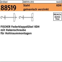 Klappd&uuml;bel R 88519 Hakenschraube KDH 4x95 Stahl galv.verz. 25St. FISCHER
